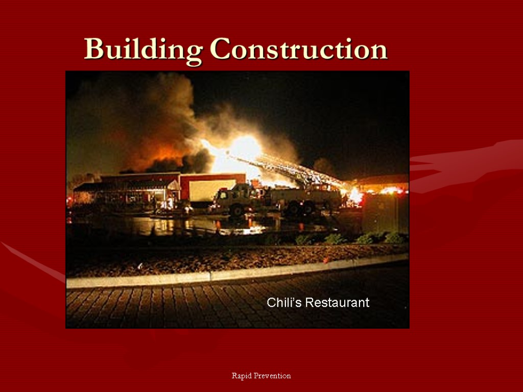 Rapid Prevention Building Construction Chili’s Restaurant